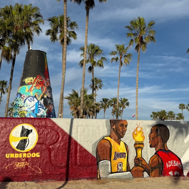 yl23455永利官网-81分先生和83分先生的传承？洛杉矶当地壁画致敬科比&amp;阿德巴约